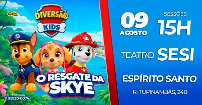 *DIVERSÃO KIDS  - AO VIVO EM VITÓRIA-ES * O RESGASTE DA SKYE