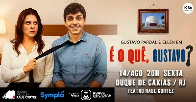 Gustavo Pardal e Ellen em: É O QUÊ, GUSTAVO?