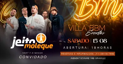 JEITO MOLEQUE AO VIVO NA VILLA BBM