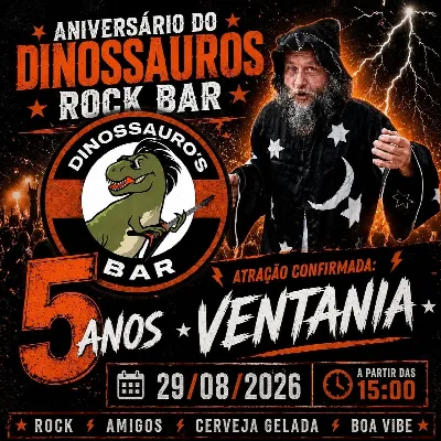 Aniversário Dinossauros rock bar