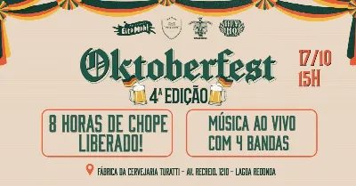4º OktoberFest Turatti, Hey Ho e 5 Elementos 2026