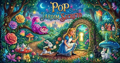 Pop e o Jardim Secreto (Inspirado em Alice no País da Maravilhas)