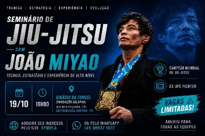 Seminário de Jiu-Jitsu com o atleta João Miyao