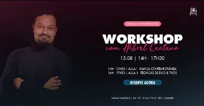 WORKSHOP DE DANÇA CONTEMPORÂNEA COM HEBERT CAETANO