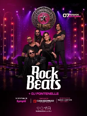 ROCK BEATS - 20 ANOS DE TENDENCIES MUSIC BAR - ABERTURA COM DJ FONTNELLE