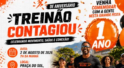 TREINÃO DO 1º ANIVERSÁRIO DO CONTAGIOU RUN - GRATUITO