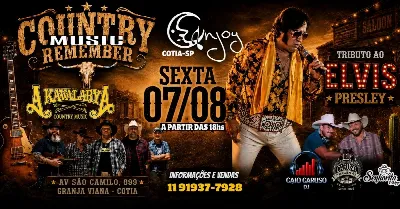 COUNTRY REMEMBER E TRIBUTO AO ELVIS PRESLEY