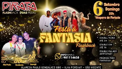 Pirata FlashBack  * 06.09.26 - 22h * Anos 70/80/90/2000