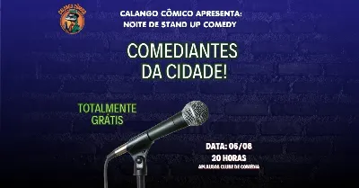 Calango Cômico - Noite de Stand-up Comedy - Comediantes de Brasília
