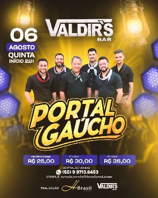 Portal Gaúcho no Valdir's Bar dia 6 de agosto
