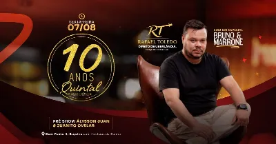 Rafael Toledo canta Bruno e Marrone | 10 Anos Quintal Gastronômico