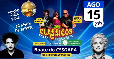 Festa Retrô Clássicos e Raridades no CSSGAPA em Canoas