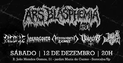 ARS BLASPHEMIA - Ato I com: AÇOITE, NECROGOSTO, NECRONOMICON BEAST, IRON BASTARD e VOID ALTAR
