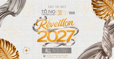 Réveillon Tô no Trabalho 2027 | 31DEZ - 21h | Rio das Ostras