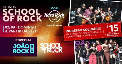 School of Rock: Especial João Rock 2026 no Hard Rock Cafe Ribeirão Preto