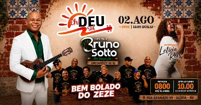 Samba Eh! Deu Sol & Bem Bolado do Zezé convidada Bruno Sotto e Letícia Reis