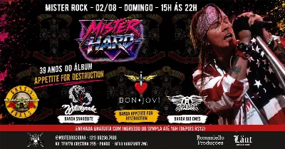 02/08 - Mister Hard: Guns'n Roses, Bon Jovi, Whitesnake e Aerosmith