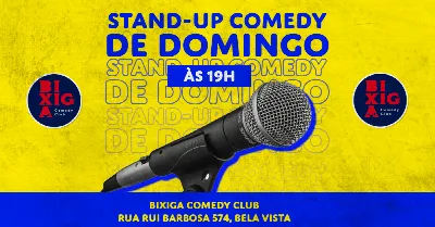 Domingo do Standup às 19H no Bixiga Comedy