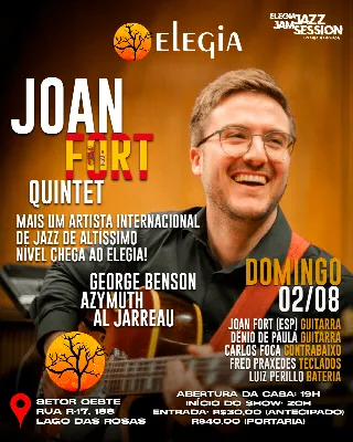 Joan Fort Quintet - Elegia Café - 02/08 (Domingo)