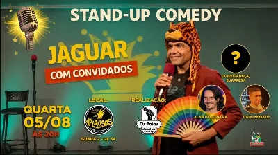Jaguatirica do Cerrado e Convidados Stand Up Comedy no Aplausos