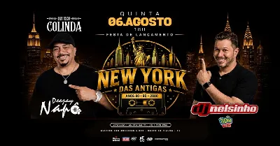 NEW YORK DAS ANTIGAS ANOS 80 90 2000 | DJ NELSINHO | DJ NAPÔ | RITMOS DANÇANTES | COLINDA BARRA