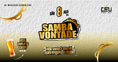 Samba á Vontade no Céu ZS - 08.08.2026