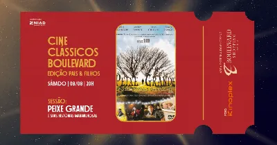 Cine Clássicos do Boulevard - Especial Dia dos Pais 08/08 (20h)