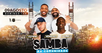 SAMBA NA COMUNIDADE - BATUQUE DE 2 + PELÉ + CLEITON