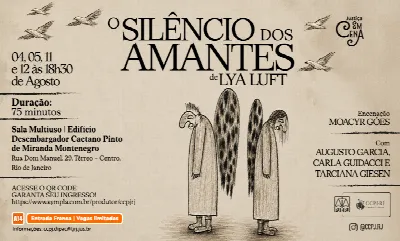 Justiça em Cena apresenta "O silêncio dos amantes" (12/08)