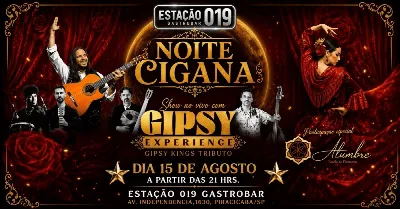 NOITE CIGANA  Show ao vivo com  GIPSY EXPERIENCE