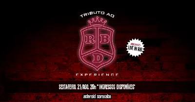 [show] 20h: TRIBUTO AO RBD - EXPERIENCE | Aquecimento Live in Rio | + After party