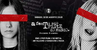 [festa] A Festa Mais Triste do Mundo: Emo, PopPunk, NuMetal, Metalcore, Hardcore, Rock